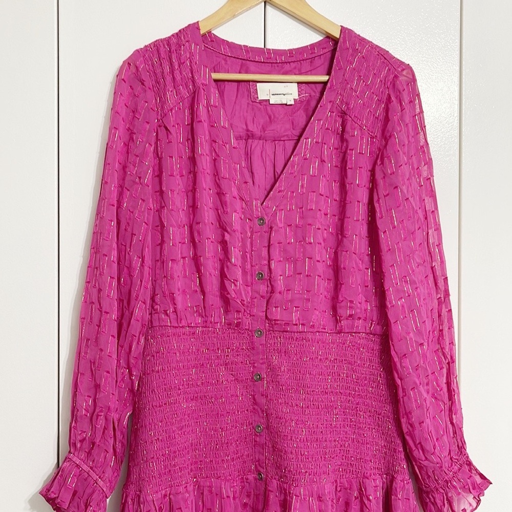 Anthropologie Smocked Maxi Dress - Picture 7 of 11